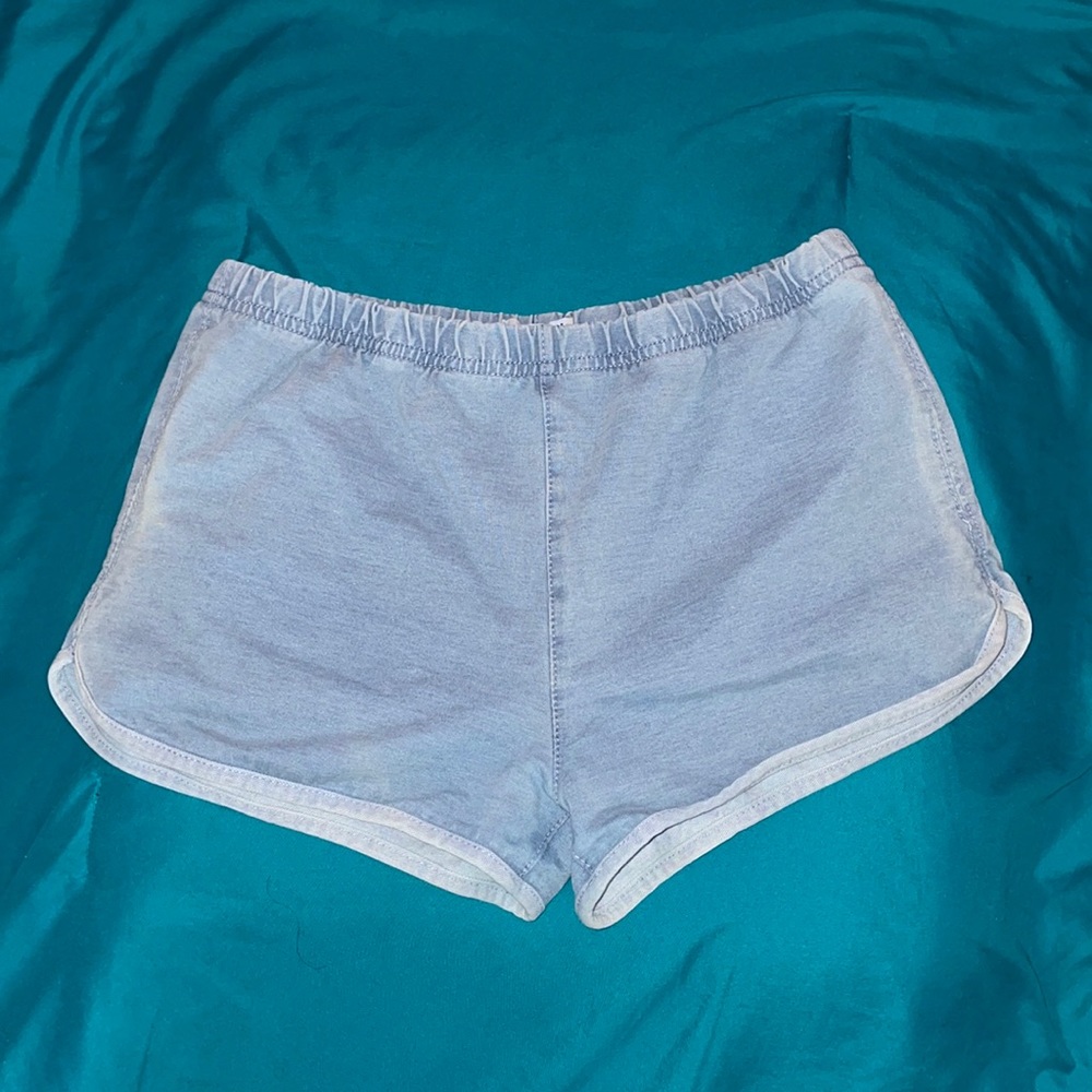 light wash shorts